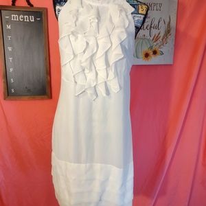 Elegant White Mini Dress